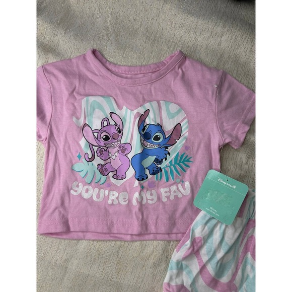 NWT pink Disney Lilo and stitch outfit size 12 months - Picture 3 of 10